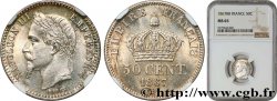 50 centimes Napoléon III, tête laurée 1867 Strasbourg F.188/16