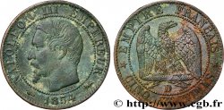 Cinq centimes Napoléon III, tête nue 1854 Lyon F.116/12