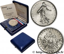 Piéfort Argent de 5 francs Semeuse 1968 Paris GEM.153 P3 FDC