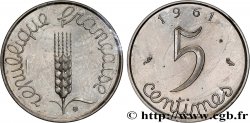Piéfort Argent de 5 centimes Épi 1961 Paris GEM.21 P2 MS