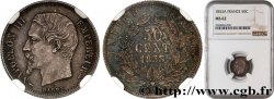 50 centimes Napoléon III, tête nue 1853 Paris F.187/1 MS62 NGC