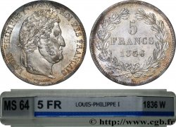 5 francs IIe type Domard 1836 Lille F.324/60