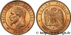 Dix centimes Napoléon III, tête laurée 1862 Paris F.134/5