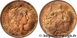Essai de 10 centimes Daniel-Dupuis, sans le mot ESSAI, flan brillant n.d.  GEM.33 1 var. MS65