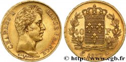 40 francs or Charles X, 2e type, tranche inscrite en relief 1830 Paris F.545/1 AU53
