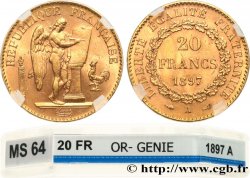 20 francs or Génie, Troisième République 1897 Paris F.533/22