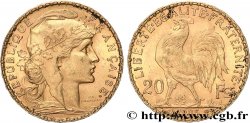 20 francs or Coq, Dieu protège la France 1905 Paris F.534/10