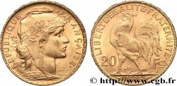 20 francs or Coq, Dieu protège la France 1905 Paris F.534/10