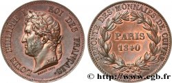 Refonte des monnaies de cuivre, essai au module du décime, poids léger 1840 Paris VG.2916