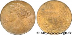 Essai monétaire en bronze, le Printemps, module de 5 centimes 1897  GEM.267 4 SUP