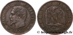 Un centime Napoléon III, tête nue 1854 Marseille F.102/14