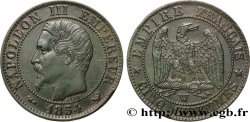 Cinq centimes Napoléon III, tête nue 1854 Lille F.116/15