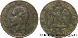 Cinq centimes Napoléon III, tête nue 1855 Strasbourg F.116/21