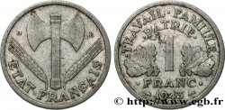 1 franc Francisque, légère 1943 Beaumont-Le-Roger F.223/4