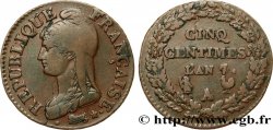 Cinq centimes Dupré, grand module 1799 Paris/Orléans F.115/57