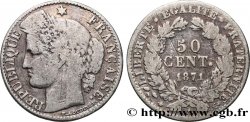 50 centimes Cérès, Troisième République 1871 Paris F.189/1