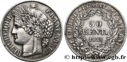 50 centimes Cérès, Troisième République 1887 Paris F.189/12