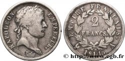 2 francs Napoléon Ier tête laurée, Empire français 1811 Paris F.255/24