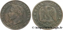 Un centime Napoléon III, tête laurée 1862 Bordeaux F.103/7