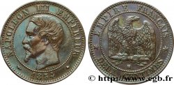 Deux centimes Napoléon III, tête nue 1854 Strasbourg F.107/11