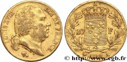20 francs or Louis XVIII, tête nue 1818 Paris F.519/10