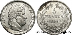 5 francs Ier type Domard, tranche en relief 1831 Paris F.320/1