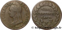 Cinq centimes Dupré, grand module 1799 Lille/Paris F.115/54