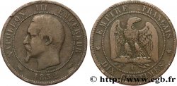 Dix centimes Napoléon III, tête nue 1852 Paris F.133/1