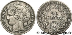 50 centimes Cérès, IIIe République 1871 Bordeaux F.189/2
