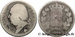 2 francs Louis XVIII 1824 Lille F.257/62