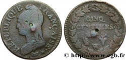 Cinq centimes Dupré, grand module 1800 Lille F.115/134