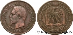 Dix centimes Napoléon III, tête nue 1855 Lyon F.133/25
