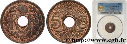 Essai de bronze de 5 Centimes Lindauer, Cmes Souligné 1914 Paris GEM.18 4 SC64 PCGS