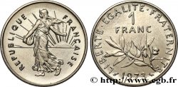 Épreuve de 1 franc Semeuse, nickel, flan non préparé, frappe en Brillant Universel 1973 Paris GEM.104 29