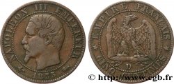 Cinq centimes Napoléon III, tête nue 1855 Lyon F.116/23