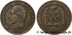 Cinq centimes Napoléon III, tête nue 1856 Strasbourg F.116/32