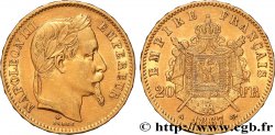 20 francs or Napoléon III, tête laurée 1867 Paris F.532/15
