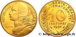 10 centimes Marianne, BE (Belle Épreuve) 1991 Pessac F.144/31 var.