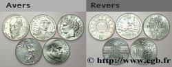 Lot de 5 pièces de 100 francs commémoratives - - F.453/2