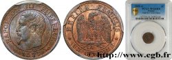 Un centime Napoléon III, tête nue, différent levrette 1855 Paris F.102/15