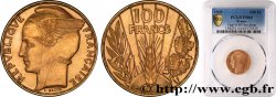 100 francs or, Bazor, Flan Bruni 1935 Paris F.554/7 SPL64 PCGS