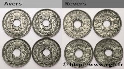 Lot de quatre 25 centimes Lindauer, Cmes souligné 1914 F.170/2