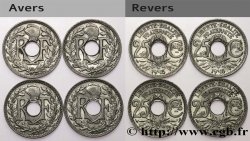 Lot de quatre 25 centimes Lindauer, Cmes souligné 1915 F.170/3