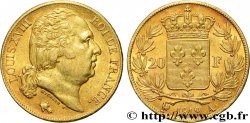 20 francs or Louis XVIII, tête nue 1819 Paris F.519/15