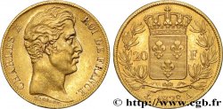 20 francs or Charles X, matrice du revers à quatre feuilles et demie 1828 Paris F.520/8