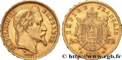 20 francs or Napoléon III, tête laurée 1861 Paris F.532/1