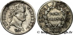 Demi-franc Napoléon Ier tête laurée, Empire français 1810 Lille F.178/20 TB+