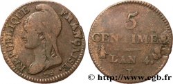 5 centimes Dupré, petit module 1796 Limoges F.113/2