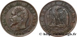 Cinq centimes Napoléon III, tête nue 1854 Strasbourg F.116/10