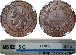 5 centimes Cérès 1871 Paris F.118/2